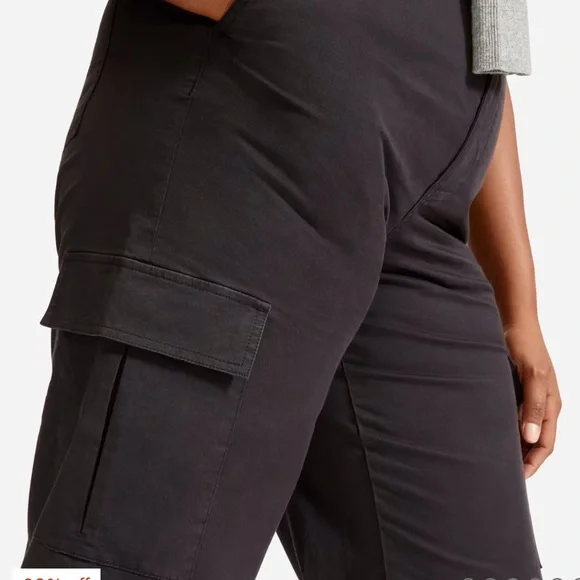 Everlane The Wide Leg Crop Cargo Pant, organic cotton, size 2 - Picture 4 of 8
